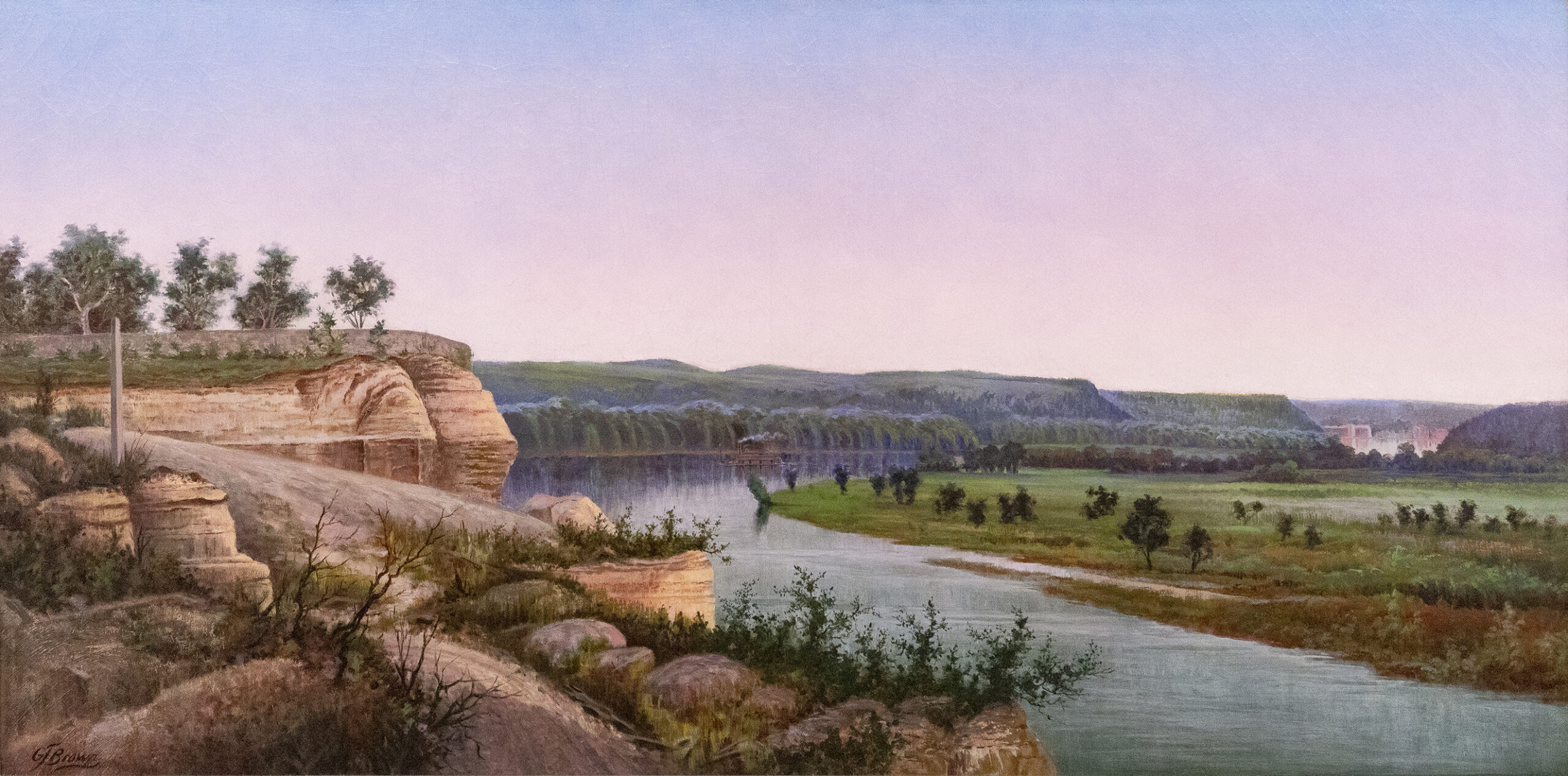 A Landscape Oil Painting By Grafton Tyler Brown.