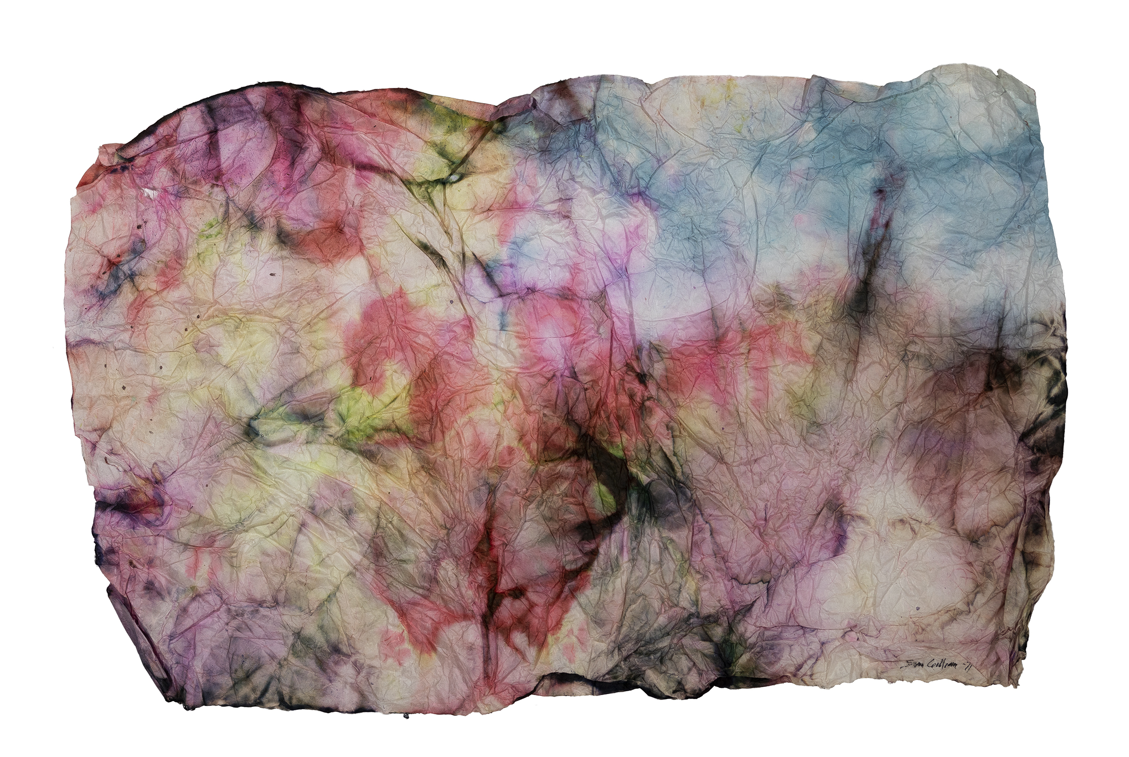 An Abstract Multi Media Painting On Paper.